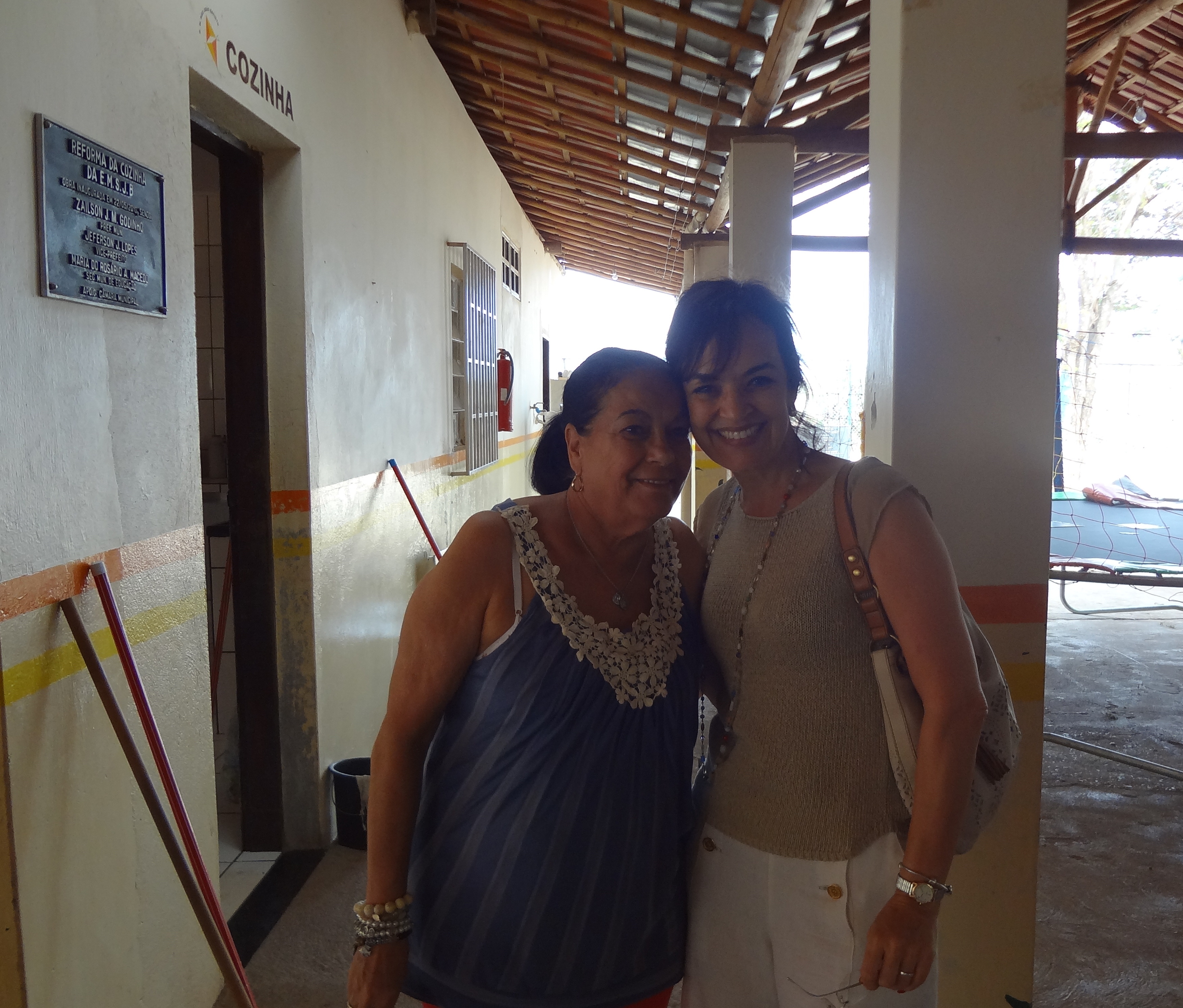 Dona Iris, na escola em Turmalina.